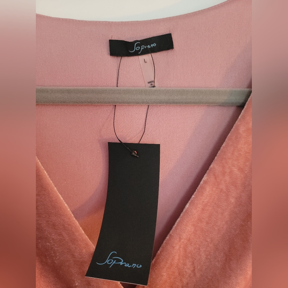 Pink Crushed Velvet Dress - Picture 4 of 4
